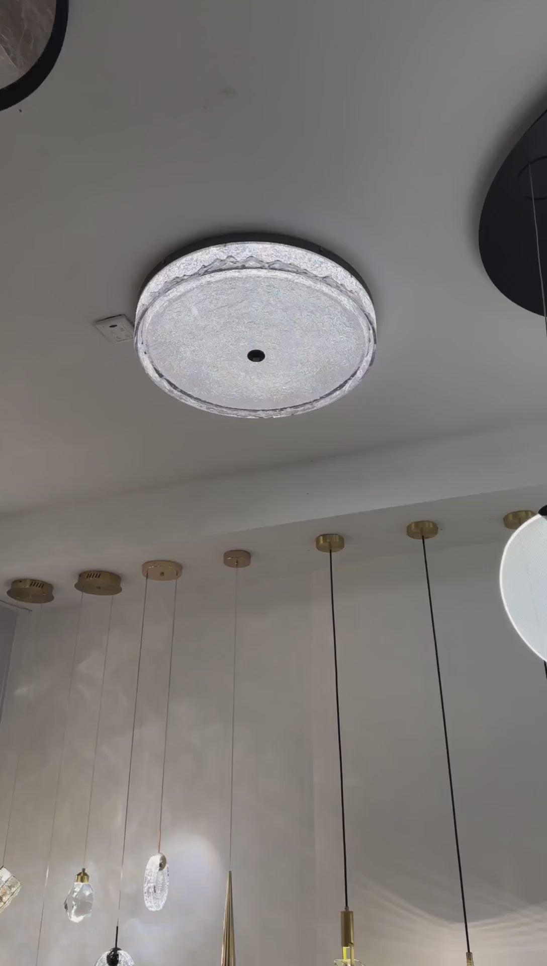AM0443 - Crystal Flush Ceiling Light