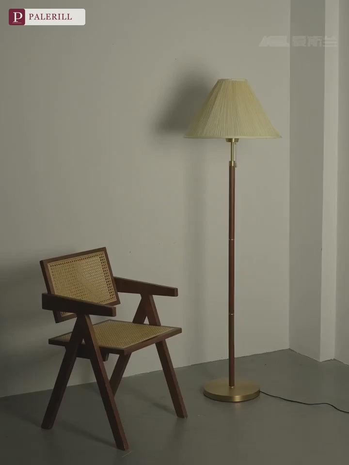 PALERILL | Mid-Century Full Brass Floor Lamp