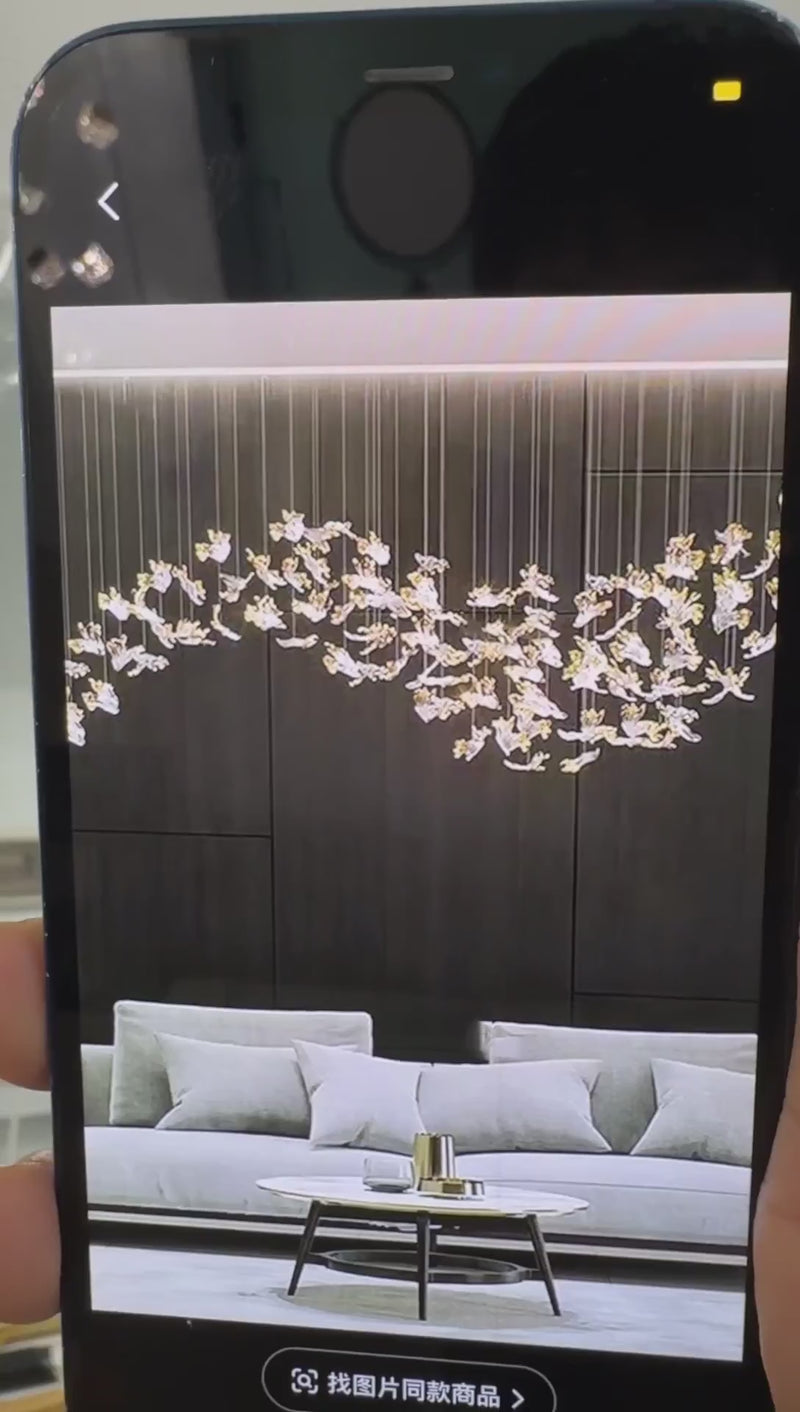 AM0381 - Bespoke Linear Crystal Chandelier
