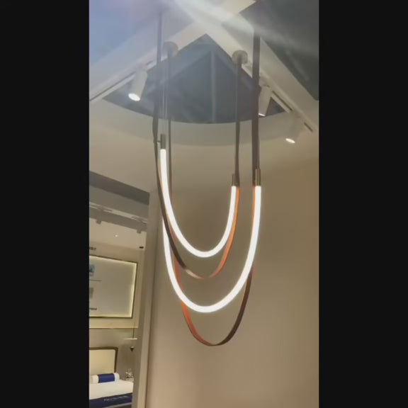 AM0427 - Tall-Ceiling Metal Chandelier