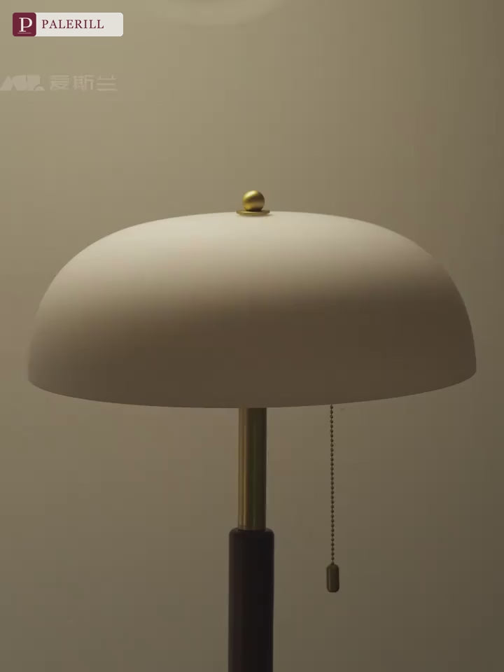 PALERILL | Mid-Century Solid Wood Reading Floor Lamp
